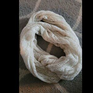 Cream Colored Infinity Scarf